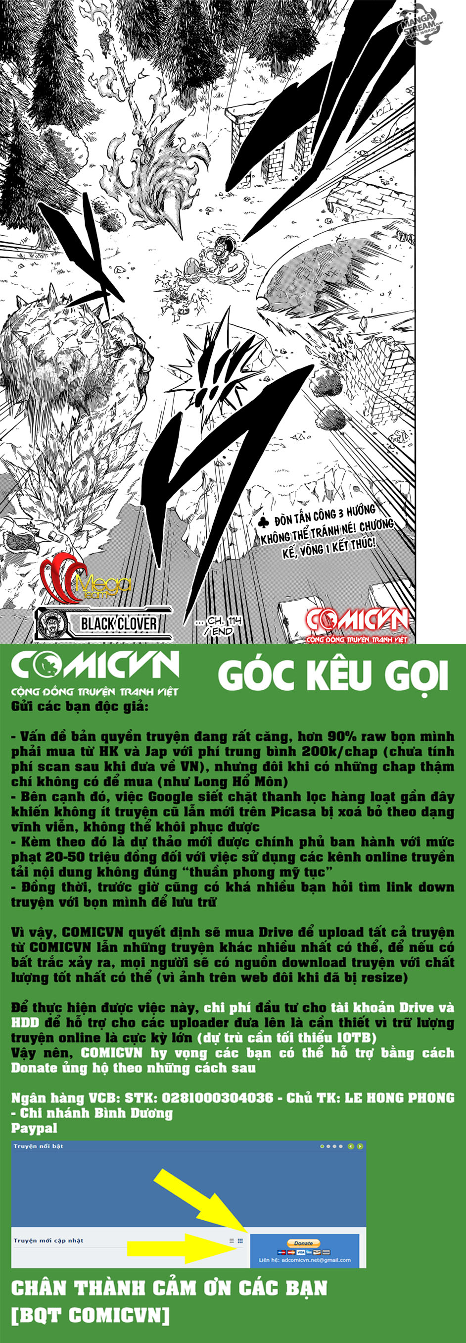 Black Clover - Thế Giới Phép Thuật: Chapter 114