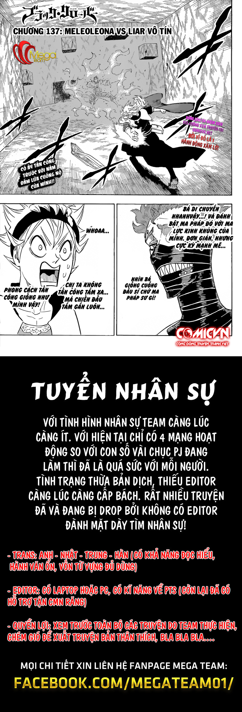 Black Clover - Thế Giới Phép Thuật: Chapter 137