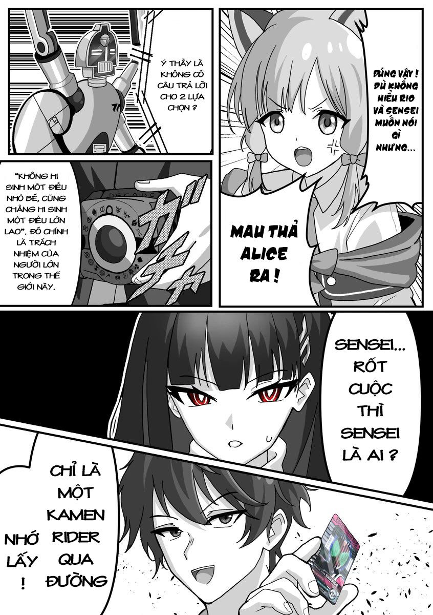 Blue Archive X Kamen Rider Decade - Câu Chuyện Về Thầy Giáo Schale Kadoya Tsukasa: Chapter 20