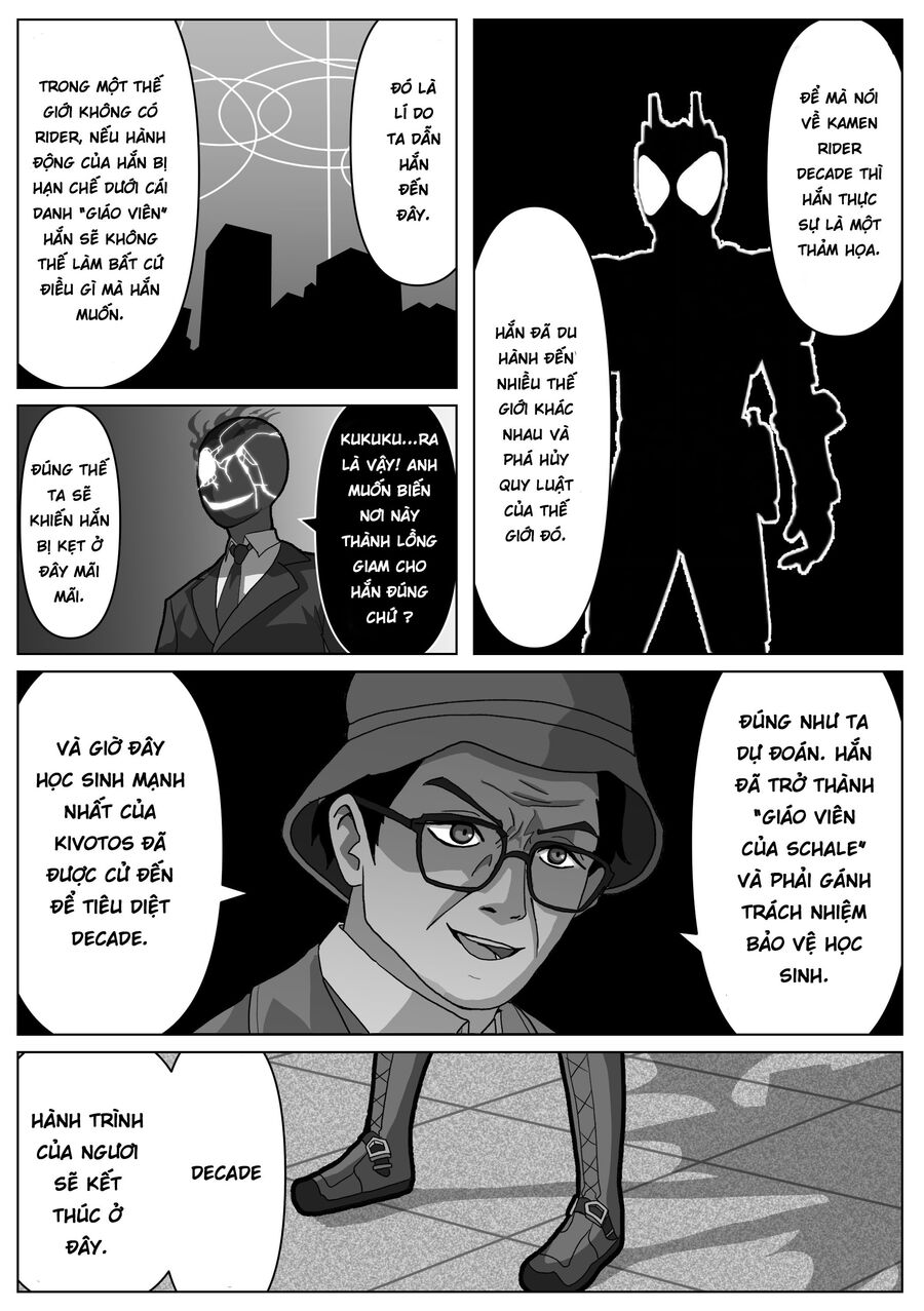 Blue Archive X Kamen Rider Decade - Câu Chuyện Về Thầy Giáo Schale Kadoya Tsukasa: Chapter 4