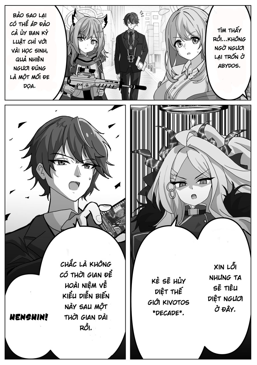 Blue Archive X Kamen Rider Decade - Câu Chuyện Về Thầy Giáo Schale Kadoya Tsukasa: Chapter 4