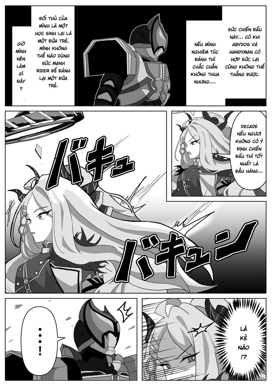 Blue Archive X Kamen Rider Decade - Câu Chuyện Về Thầy Giáo Schale Kadoya Tsukasa: Chapter 4