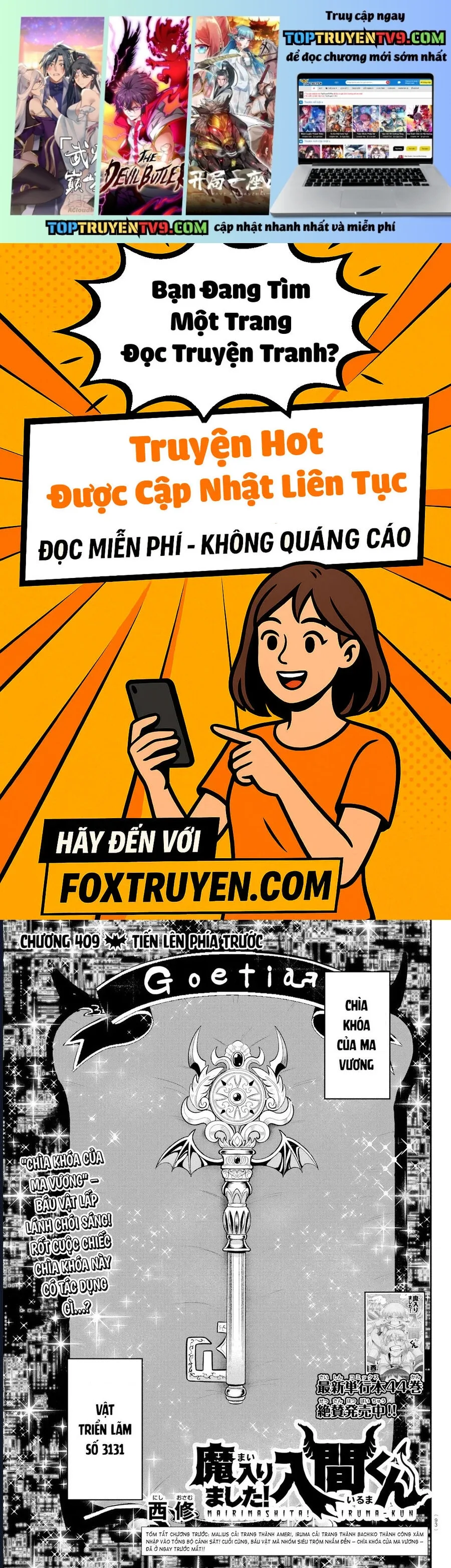 Chào Mừng Cậu Đến Trường Iruma-Kun: Chapter 409