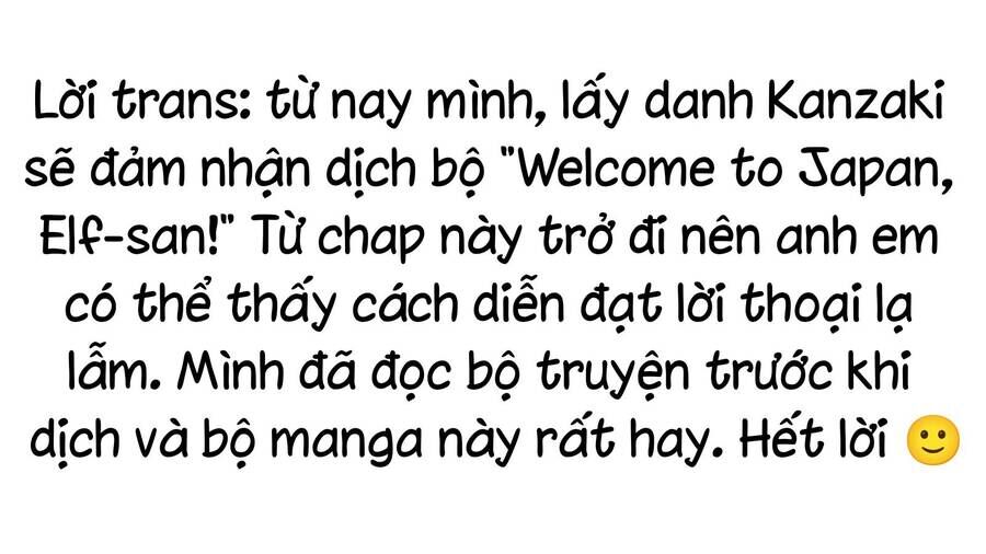 Chào Mừng Đến Với Nhật Bản, Elf San!: Chapter 29