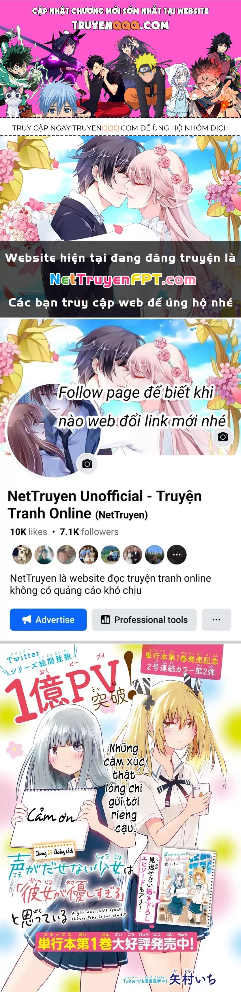 Cô Bạn Bị Mất Đi Giọng Nói Luôn Nghĩ Rằng: Chapter 23