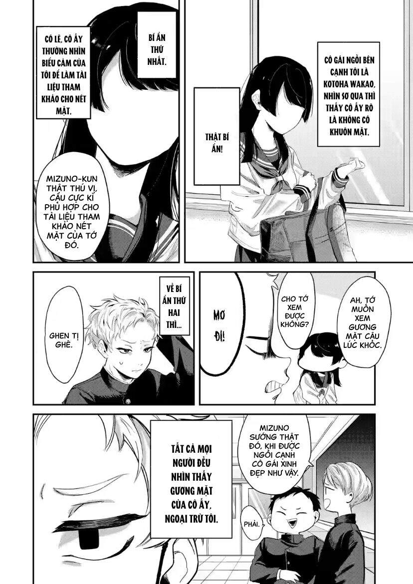 Cô Bạn Wakao-San Bàn Bên Có Vẻ Nhìn Thấy Gương Mặt Của Tôi Nhưng Tôi Thì Không: Chapter 1