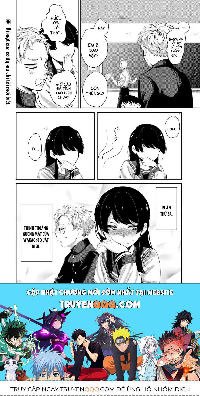 Cô Bạn Wakao-San Bàn Bên Có Vẻ Nhìn Thấy Gương Mặt Của Tôi Nhưng Tôi Thì Không: Chapter 1