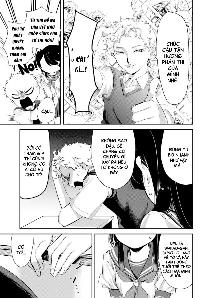 Cô Bạn Wakao-San Bàn Bên Có Vẻ Nhìn Thấy Gương Mặt Của Tôi Nhưng Tôi Thì Không: Chapter 13
