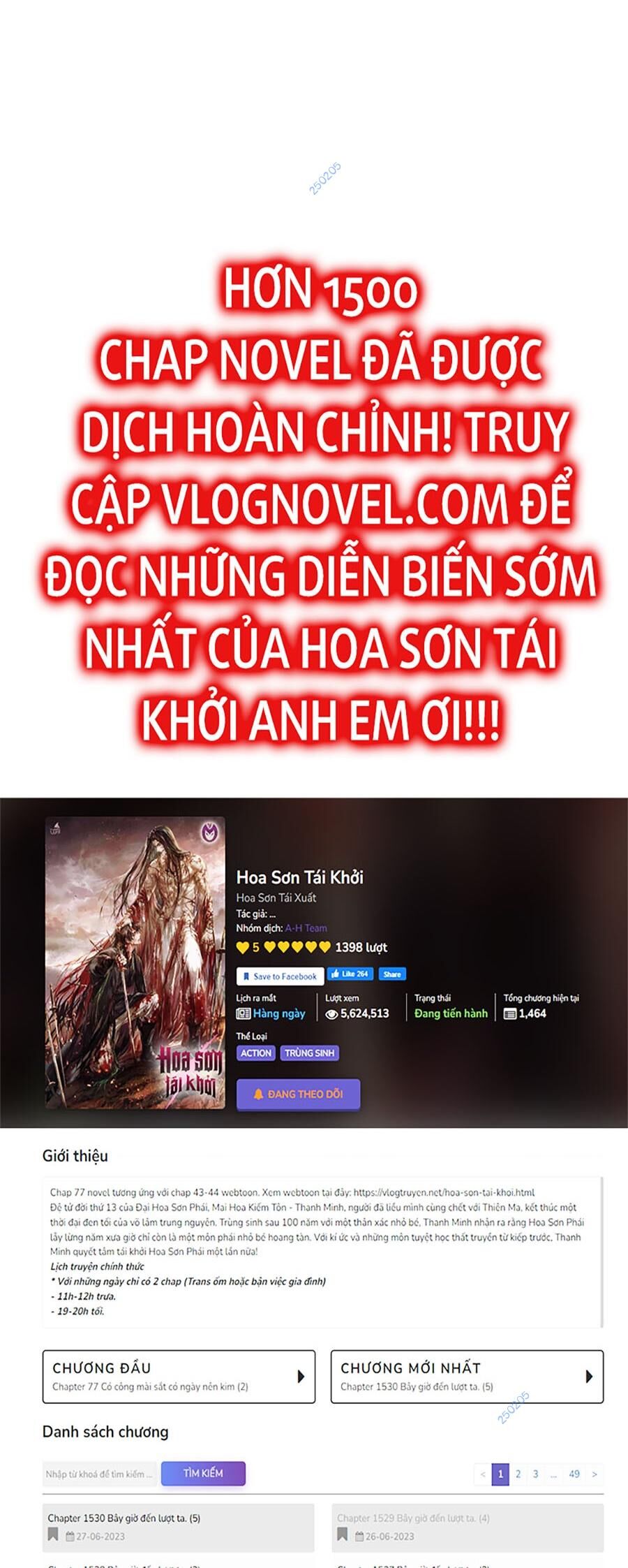 Hoa Sơn Tái Xuất | Hoa Sơn Tái Khởi: Chapter 106