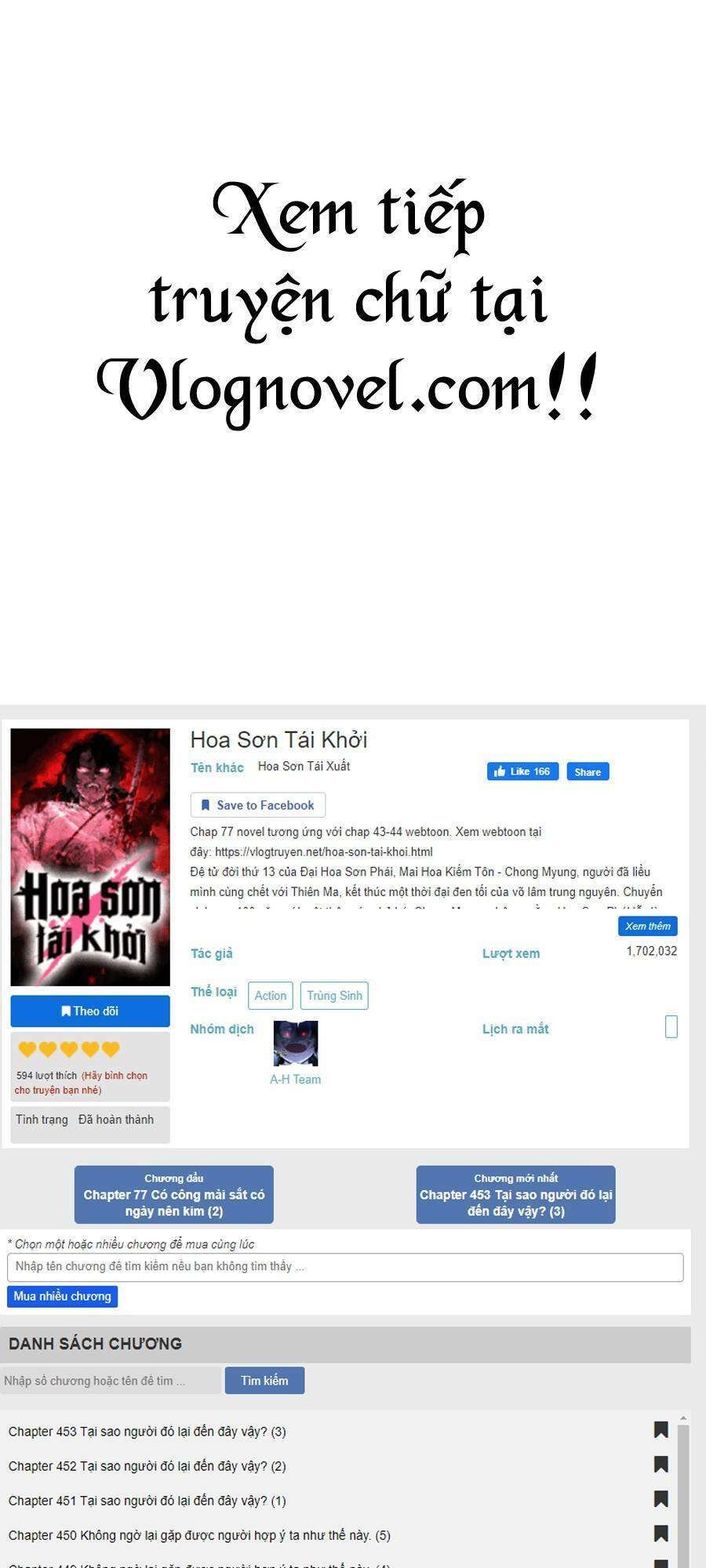 Hoa Sơn Tái Xuất | Hoa Sơn Tái Khởi: Chapter 62