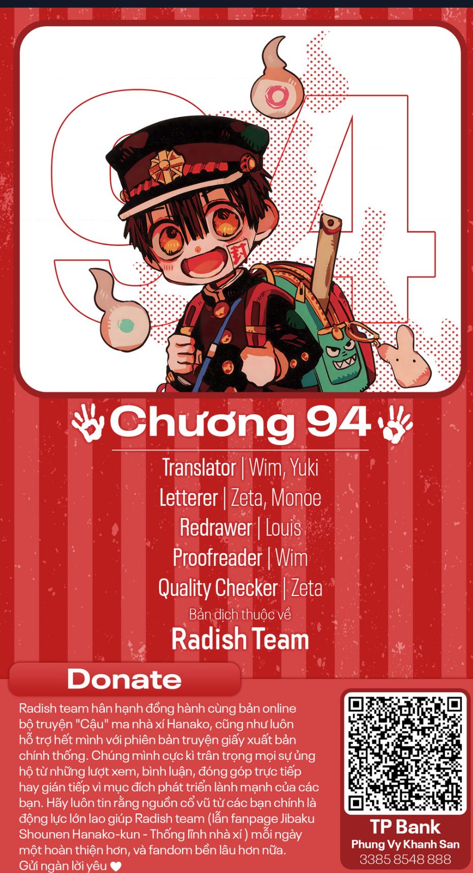 Hanako-Kun Nhà Xí: Chapter 94