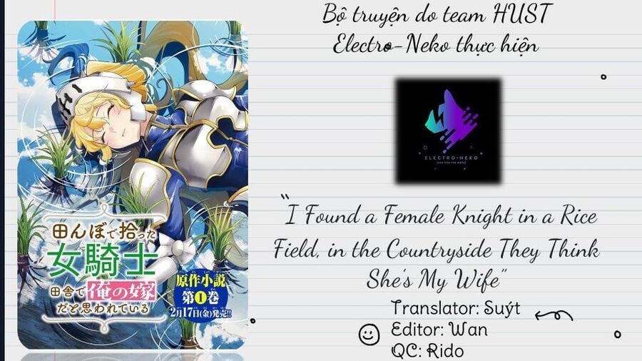 I Found A Female Knight In A Rice Field, In The Countryside They Think She\’S My Wife: Chapter 38