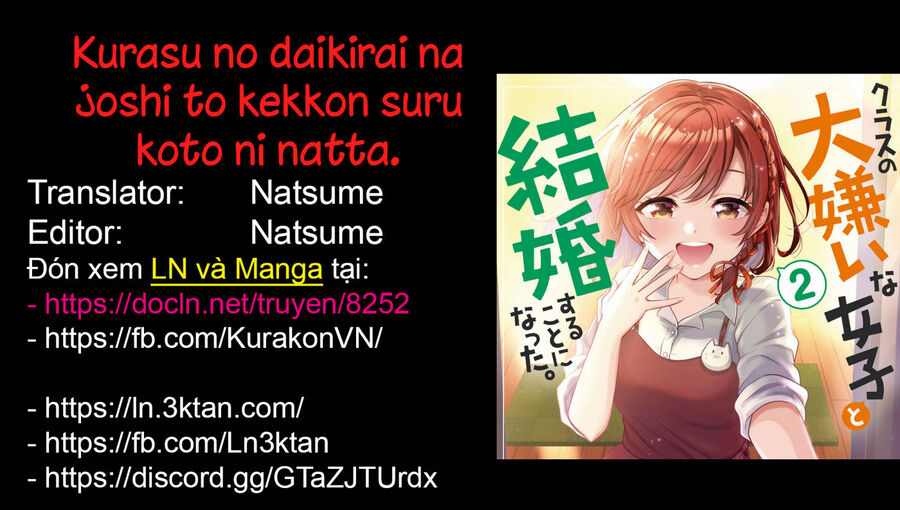 Kết Hôn Với Đứa Con Gái Mà Tôi Ghét Nhất Trong Lớp: Chapter 33