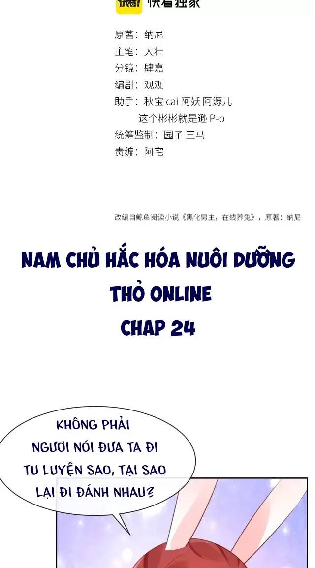 NAM CHỦ HẮC HÓA NUÔI DƯỠNG THỎ ONLINE: Chapter 24