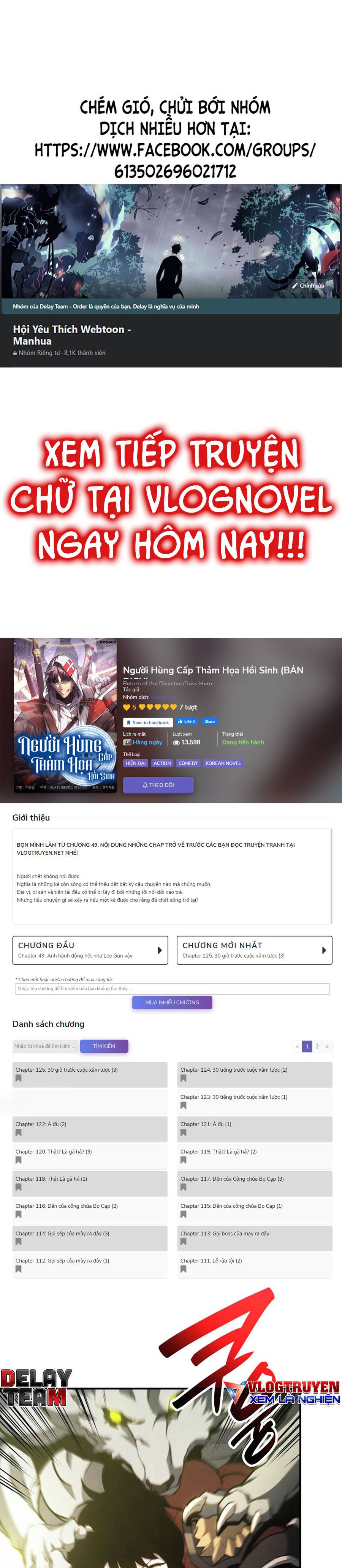 Người Hùng Cấp Thảm Họa Hồi Sinh: Chapter 40