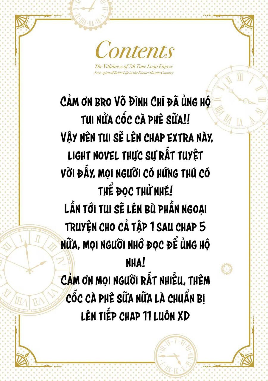 Nữ Phụ Phản Diện Ở Kiếp Thứ 7 Muốn Tận Hưởng Cuộc Sống Hôn Nhân Ở Địch Quốc: Chapter 10.5