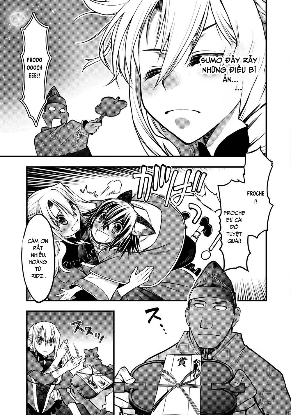 Oozumou Reijou ~Seijo Ni Hirateuchi Wo Kuratta Shunkan Sumou Budatta Zense Wo Omoidashita Akuyaku Reijou No Watashi Wa Sute Neko Ouji Ni Chanko Wo Furumaitai Haadosukoidosukoi~: Chapter 4