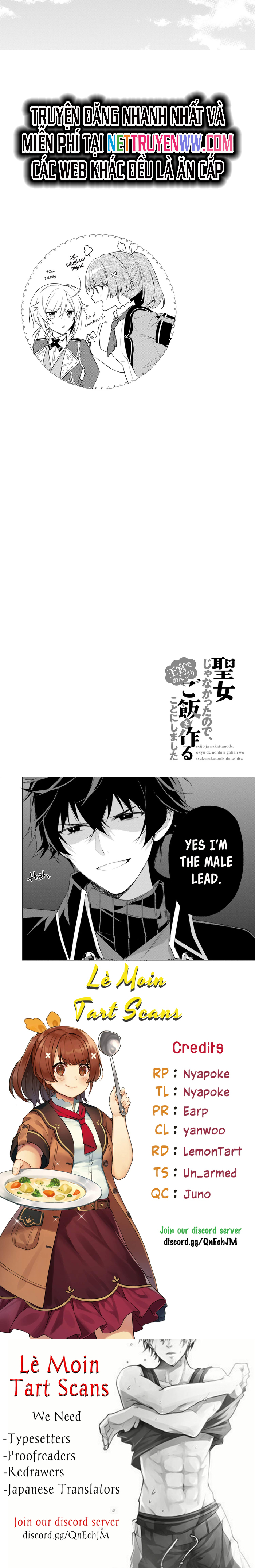 Seijo ja nakatta no de, Oukyuu de nonbiri Gohan wo Tsukuru koto ni shimashita: Chapter 2