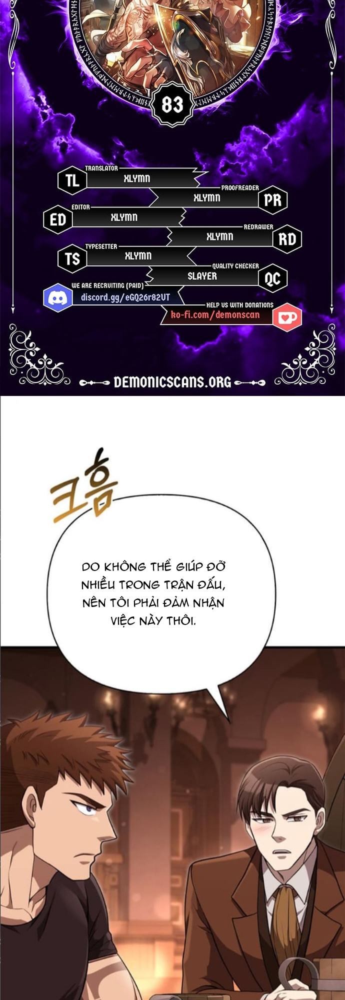 Sống Sót Trong Trò Chơi Với Tư Cách Là Một Cuồng Nhân: Chapter 83