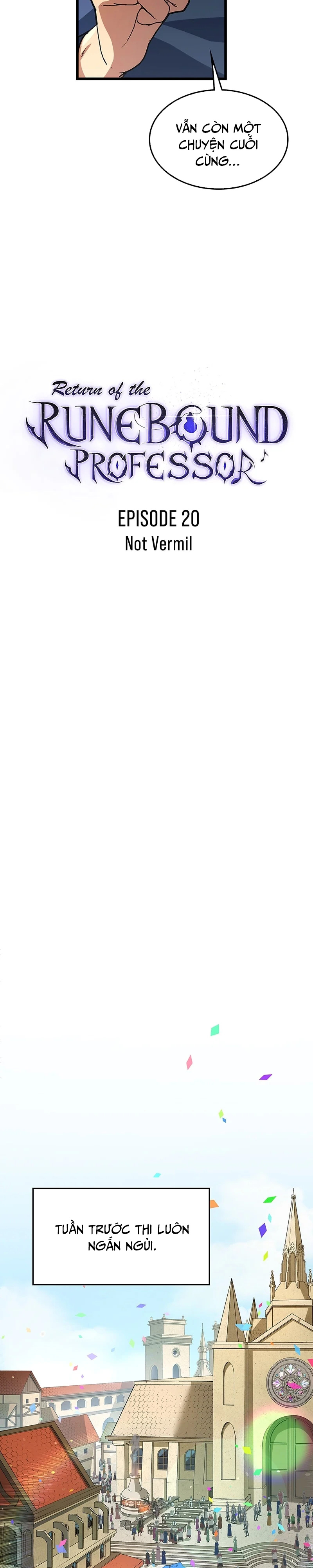 Sự Trở Lại Của Giáo Sư Runebound: Chapter 20