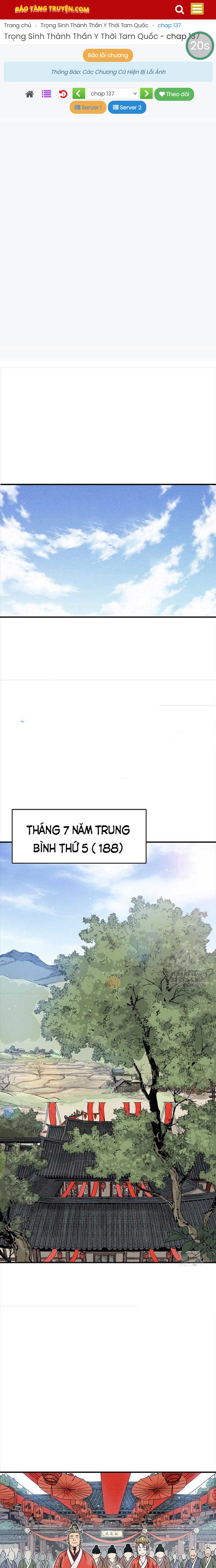 Trọng Sinh Thành Thần Y Thời Tam Quốc: Chapter 137