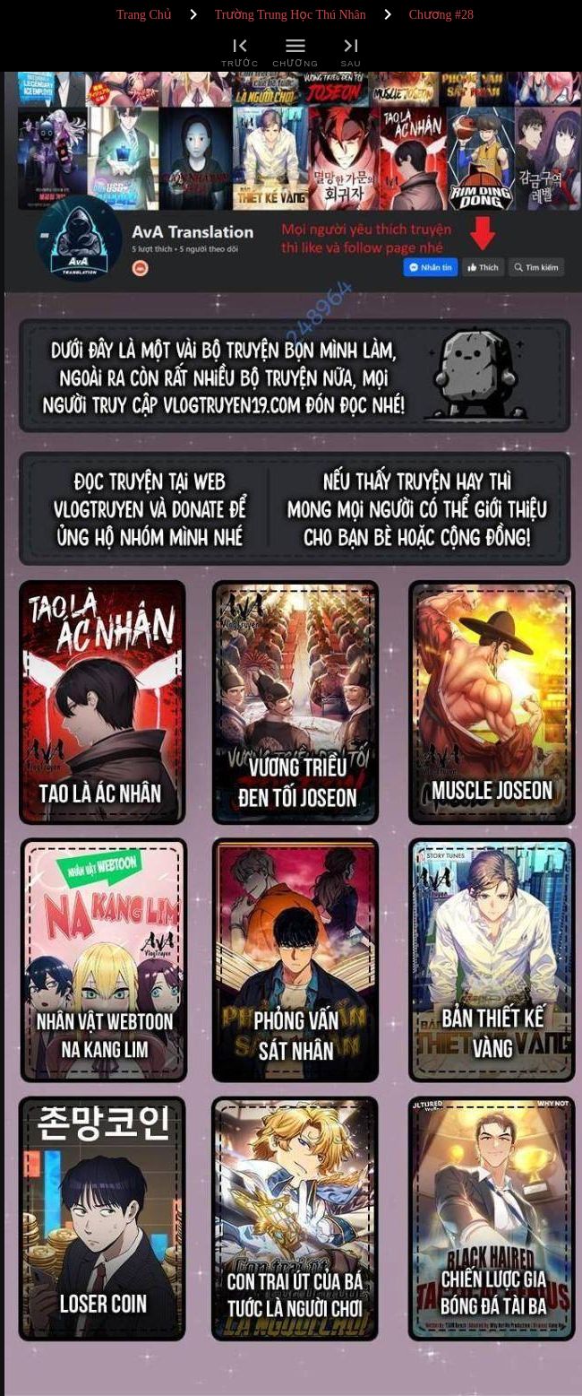 Trường Trung Học Thú Nhân: Chapter 28