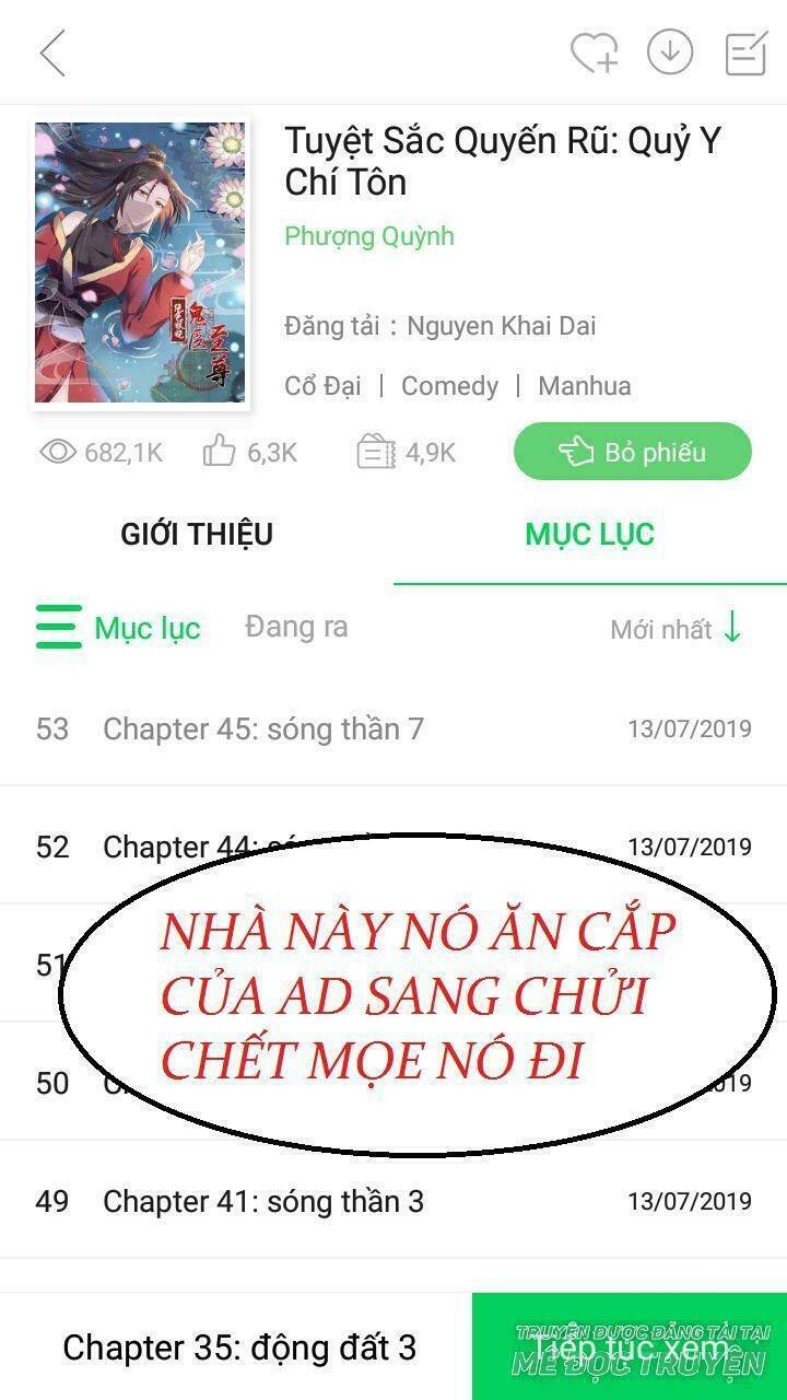 Tuyệt Sắc Quyến Rũ: Quỷ Y Chí Tôn: Chapter 49