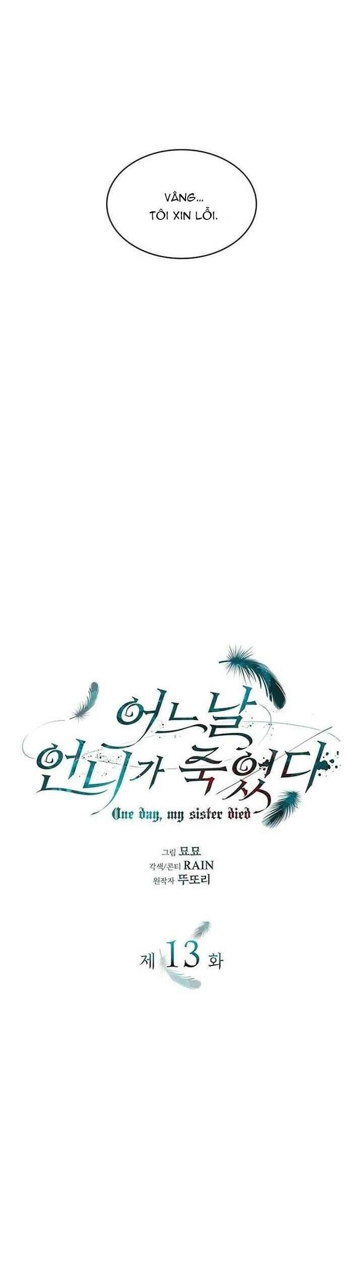 Vào Ngày Mà Chị Gái Tôi Qua Đời: Chapter 13