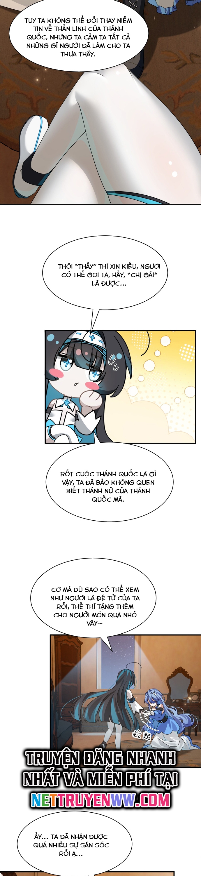 Xuyên Không Mãn Cấp Như Tôi Tại Sao Lại Là Quý Cô Mục Sư Chứ: Chapter 6